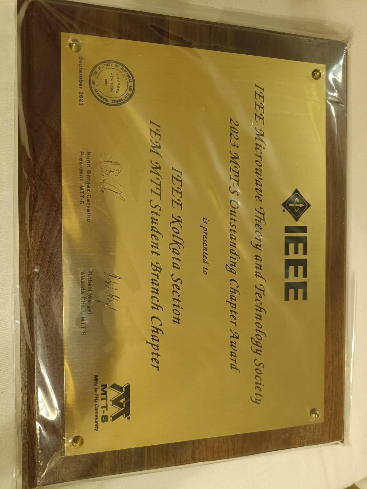 IEEE MTT-S 2023 Outstanding Chapter Award